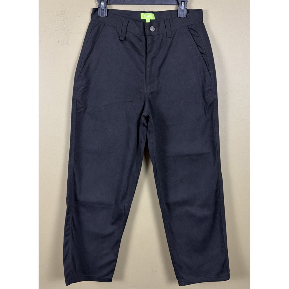 HUF Boyd Pants Mens 30x27 Black Skate Streetwear Chino NEW